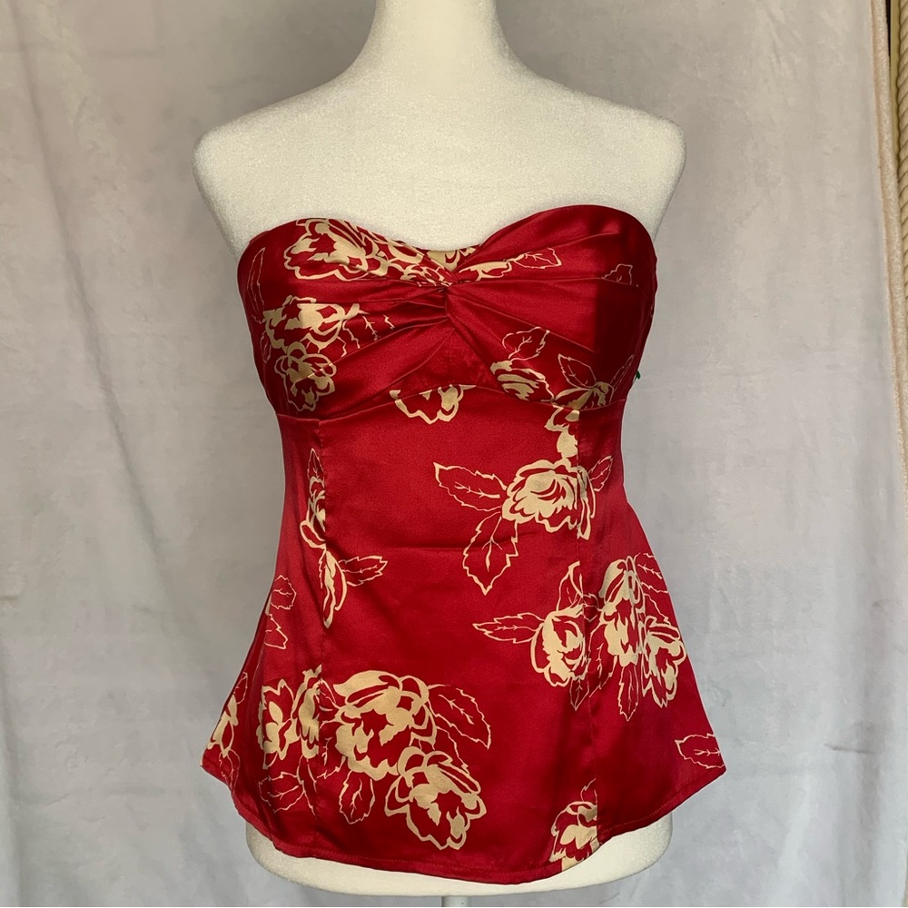 Vintage Nanette Lepore Strapless Blouse Size 6